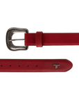 1.5 Woven Laced Belt with Single Buckle - Smoldering Ruby