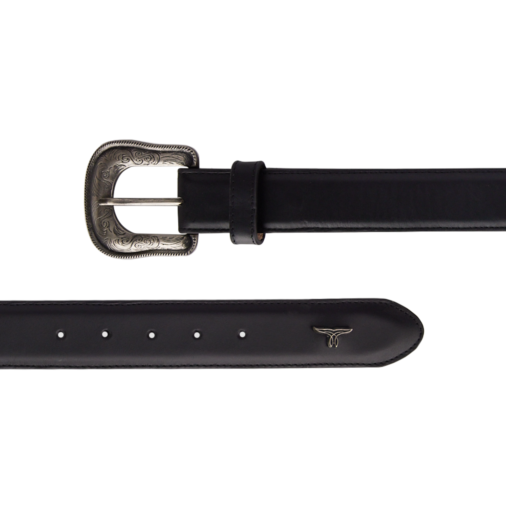 1.5 Woven Laced Belt with Single Buckle - Jet Black