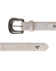 1.5 Overlay Showdown Belt with Conchos and Single Buckle - Ceramic Crackle