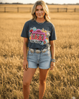 Lady Luck Slot Machine Sequin Patch Tee