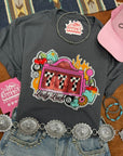 Lady Luck Slot Machine Sequin Patch Tee