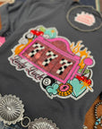 Lady Luck Slot Machine Sequin Patch Tee