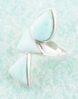 Lahana Green Chrysoprase and Sterling Silver Statement Ring