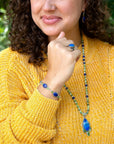Blue Lapis and Sterling Silver Marquis Ring