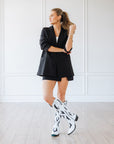Reverie Knee High Corset - Newsprint