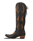 Reverie Knee High Corset - Jet Black and Burnt Caramel