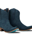 Emma Jane Bootie - Navy Suede