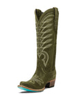 Squash Blossom Boot - Olive Suede