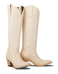Jentry Knee High Boot - Pale Ivory