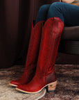Jentry Knee High Boot - Smoldering Ruby