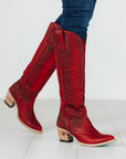Jentry Knee High Boot - Smoldering Ruby