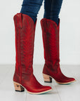 Jentry Knee High Boot - Smoldering Ruby