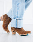 Western Chelsea Bootie - Toffee Suede