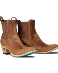 Western Chelsea Bootie - Toffee Suede