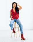 Western Chelsea Bootie - Smoldering Ruby