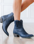 Plain Jane Bootie - Midnight Navy