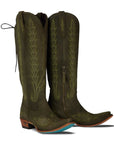 Lexington Knee High Corset - Olive Suede (Jewel of the West)
