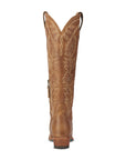 Desert Clay Knee High Western Boots With Premium Calfskin Leather Construction Details