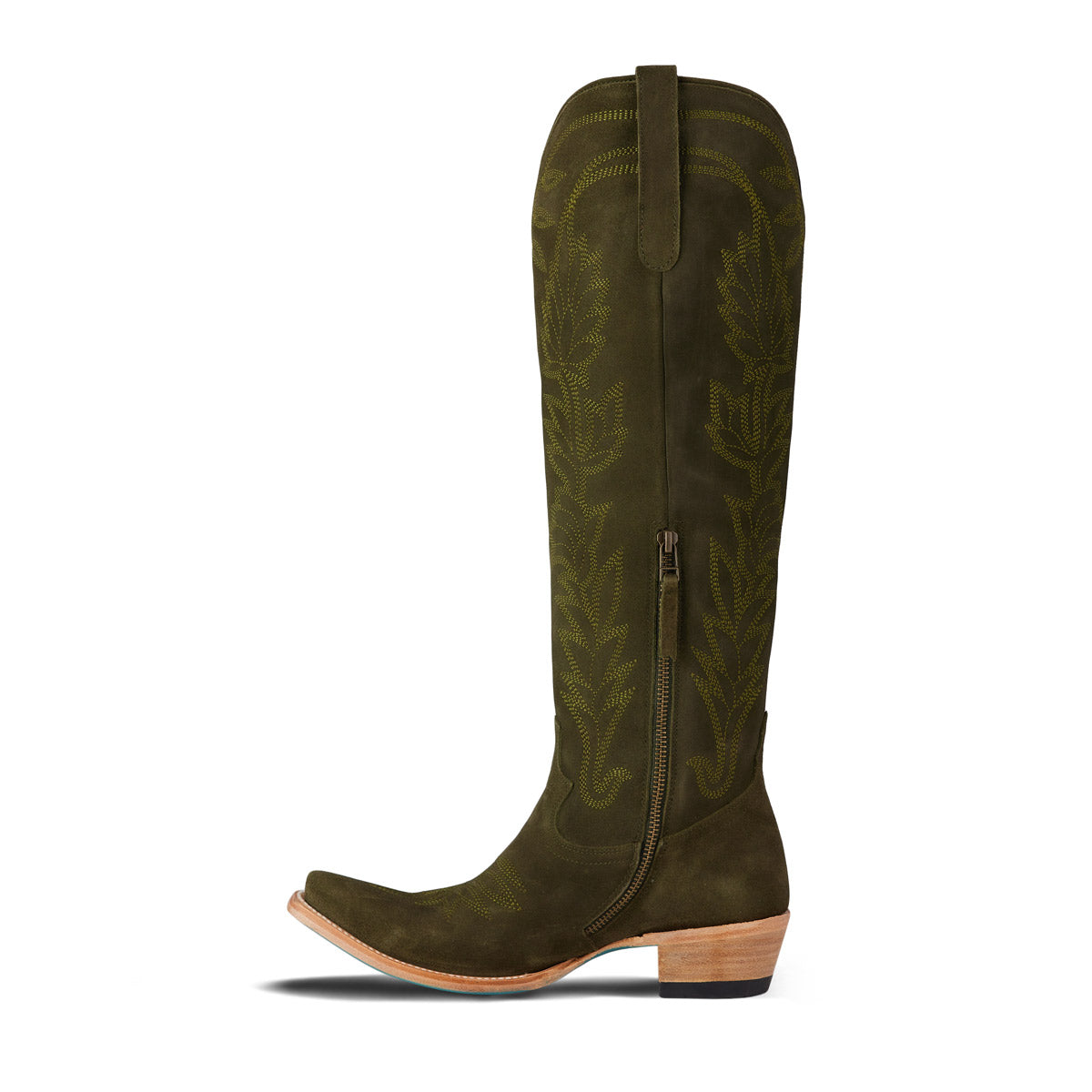 Sandaga Knee High - Olive Suede