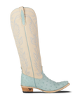Sandaga Knee High - Powder Blue Ostrich