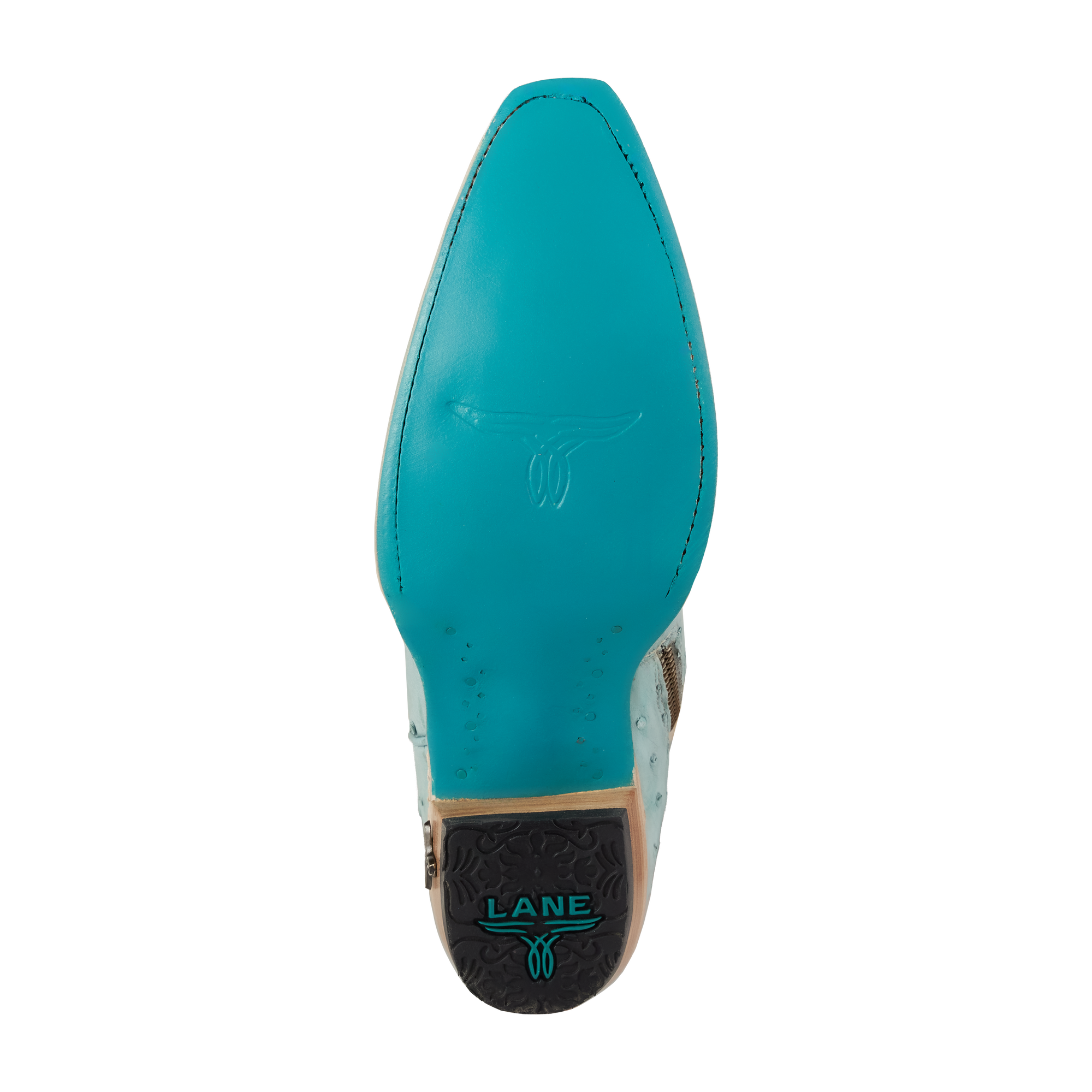 Sandaga Knee High - Powder Blue Ostrich
