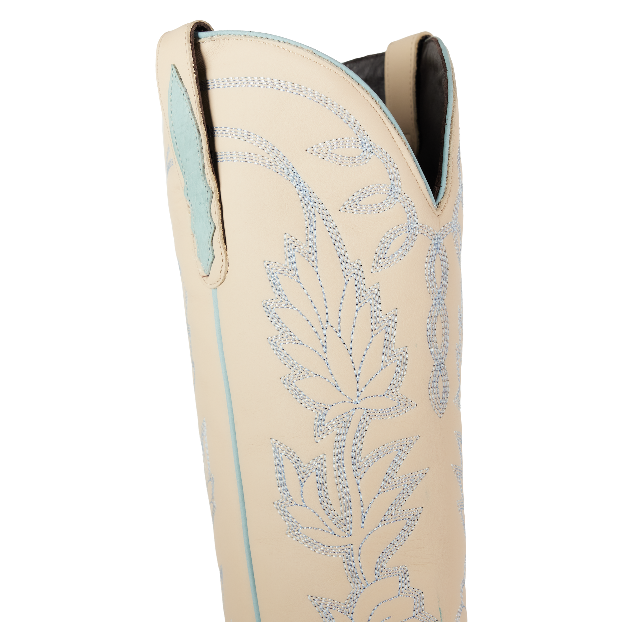 Sandaga Knee High - Powder Blue Ostrich