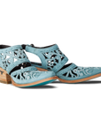 Robin Cut Out Slingback Mule - Powder Blue
