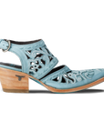 Robin Cut Out Slingback Mule - Powder Blue