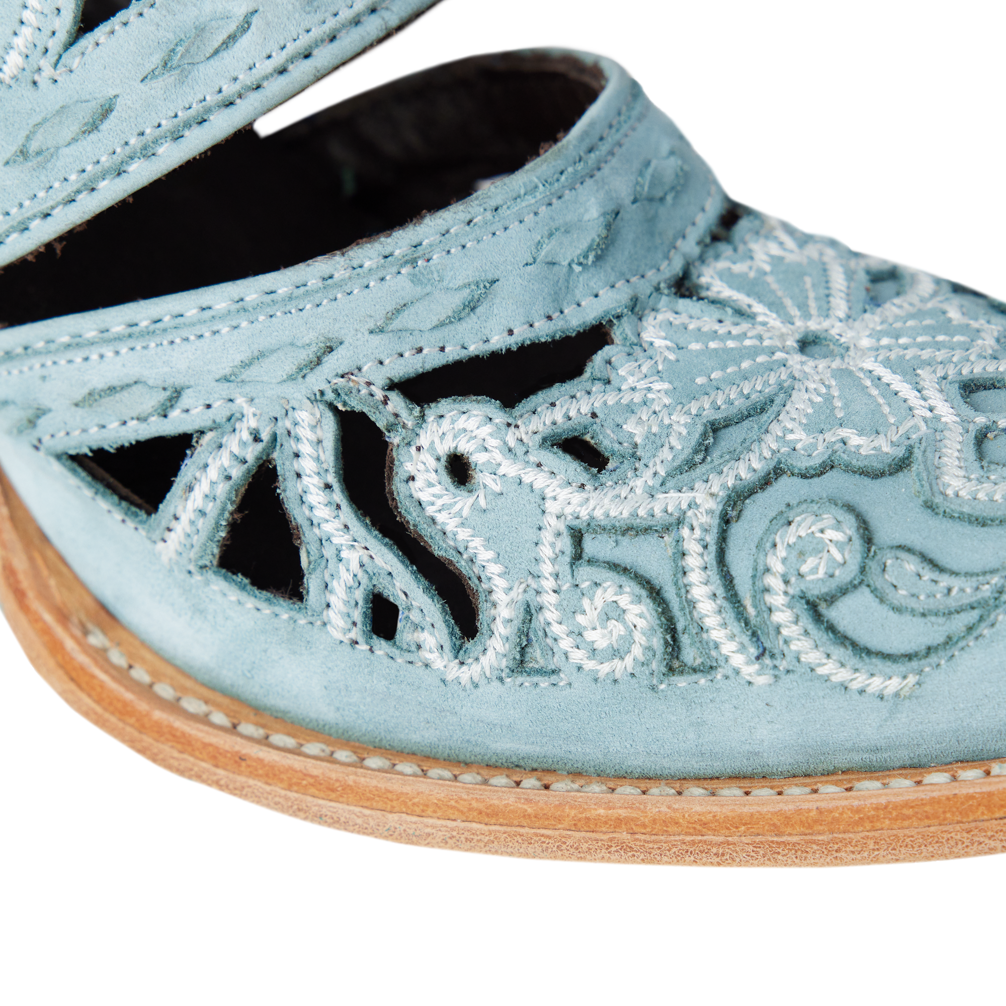 Robin Cut Out Slingback Mule - Powder Blue