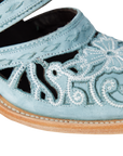 Robin Cut Out Slingback Mule - Powder Blue
