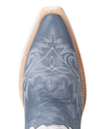 Lexington Boot - Washed Denim/Matte White