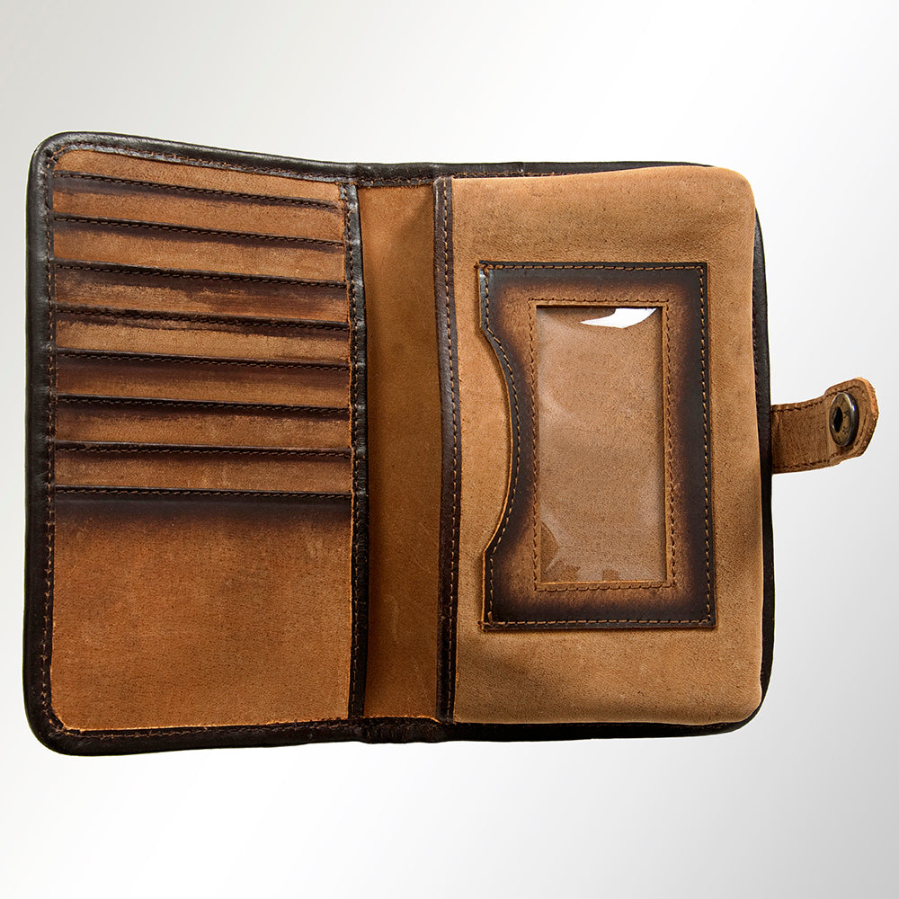 American Darling Western Hair-On Cowhide Leather Wallet &amp; Organiser