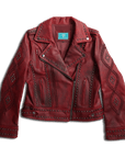 Jacket Featuring Smoldering Ruby Colorway For Modern Everyday Apparel And Layering Options