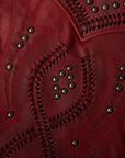 Jacket Featuring Smoldering Ruby Colorway For Modern Everyday Apparel And Layering Options