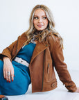 Basic Biker Jacket - Desert Clay Brown Leather