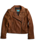 Basic Biker Jacket - Desert Clay Brown Leather