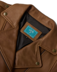 Basic Biker Jacket - Desert Clay Brown Leather