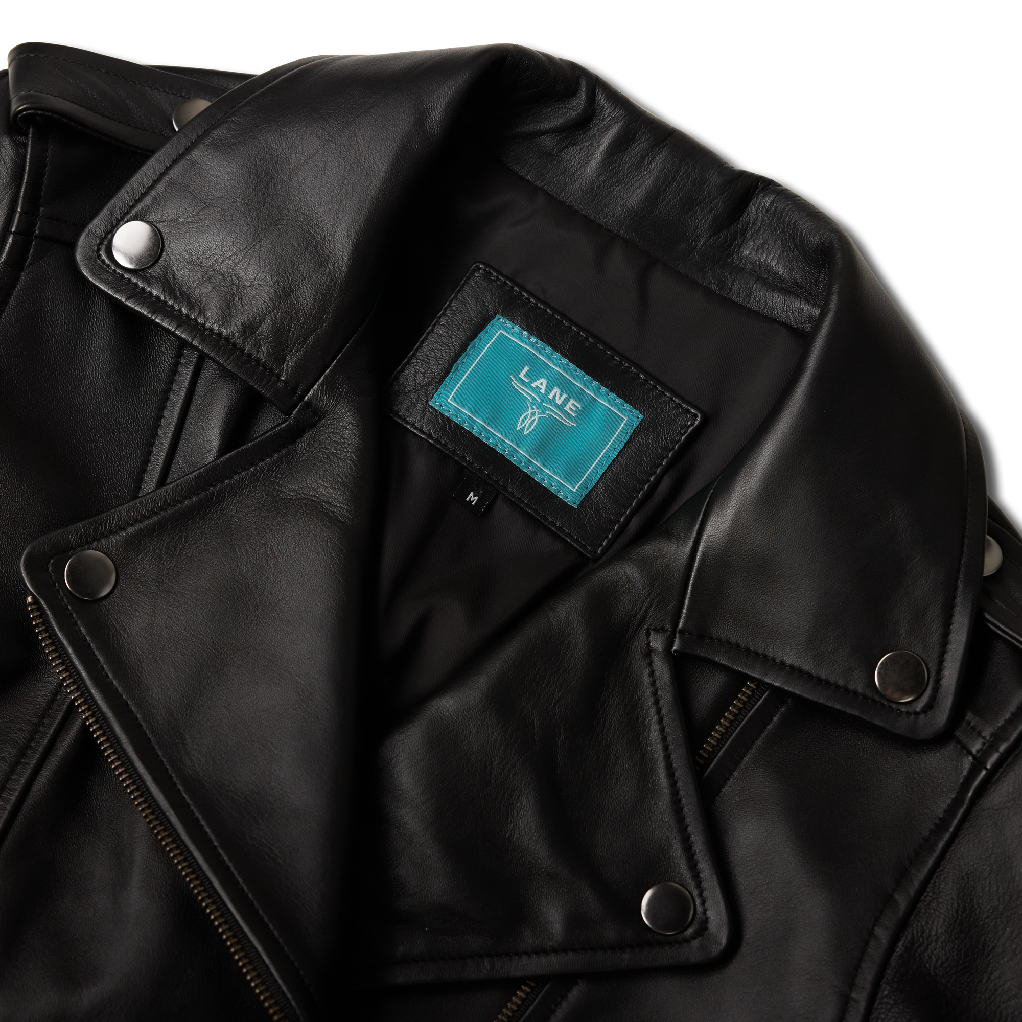 Basic Biker Jacket - Jet Black Leather