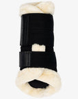 LeMieux Fleece Edged Mesh Brushing Boots Black/Natural