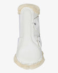 LeMieux Fleece Edged Mesh Brushing Boots White