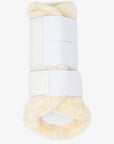 LeMieux Fleece Edged Mesh Brushing Boots White