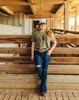 Long Live Rad Women Boxy Crop Graphic Tee