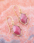 Lucky 7's Earrings - Rhodonite