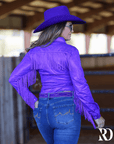 LUCKY SPARKLE & FRINGE PERFORMANCE RODEO SHIRT