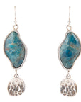 Luna Blue Apatite and Sterling Silver Drop Earrings