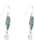 Luna Blue Apatite and Sterling Silver Drop Earrings