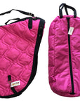 AJ Tack English Padded Saddle and Bridle Carrier Set