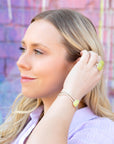 Madeleine Yellow Jade and Sterling Silver Ring