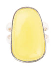Madeleine Yellow Jade and Sterling Silver Ring
