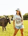 Make America Cowboy Again Western Scene Graphic Tee